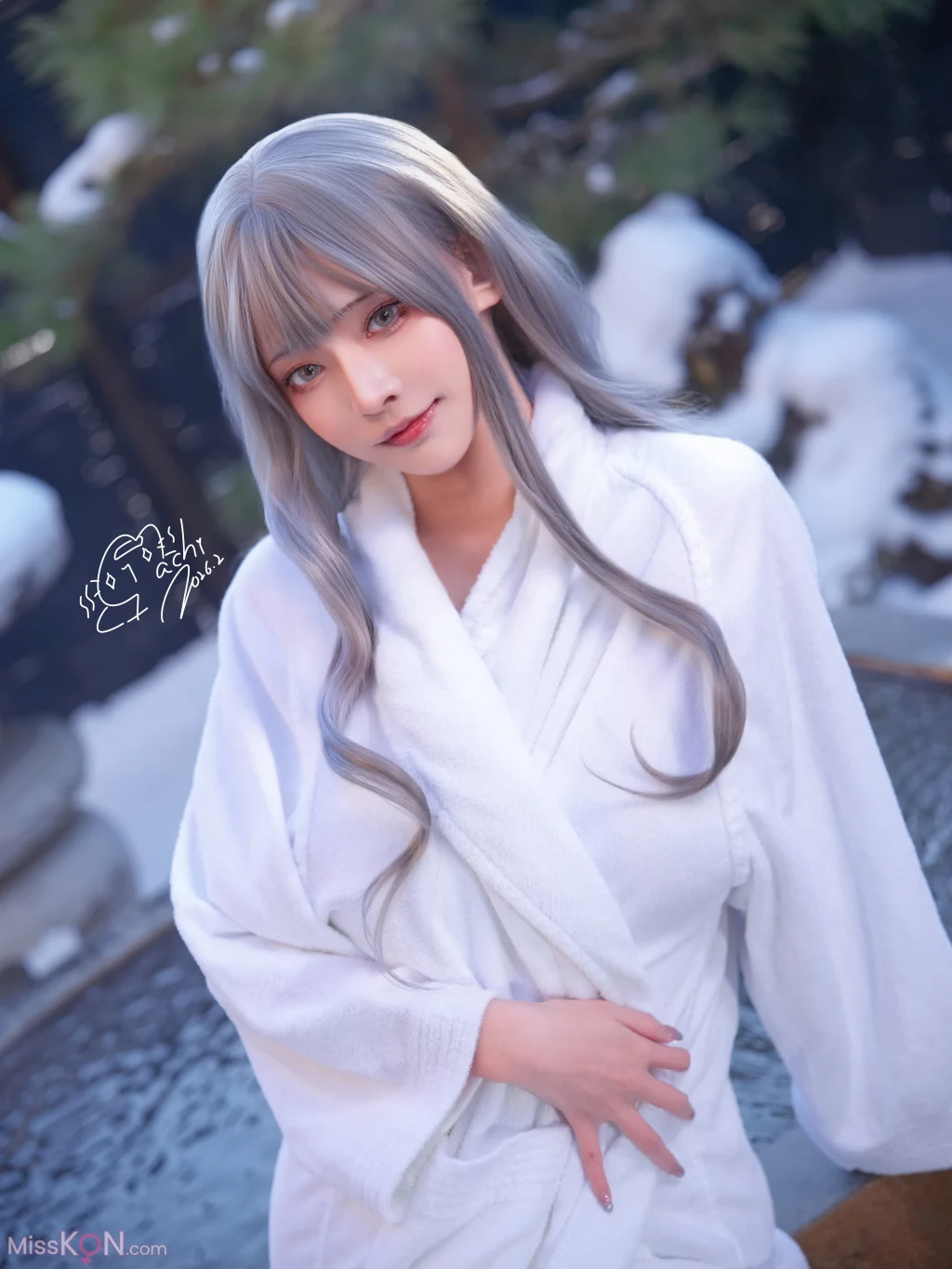 Coser@Machi馬吉: 温泉浴袍 (24 photos + 1 video)
