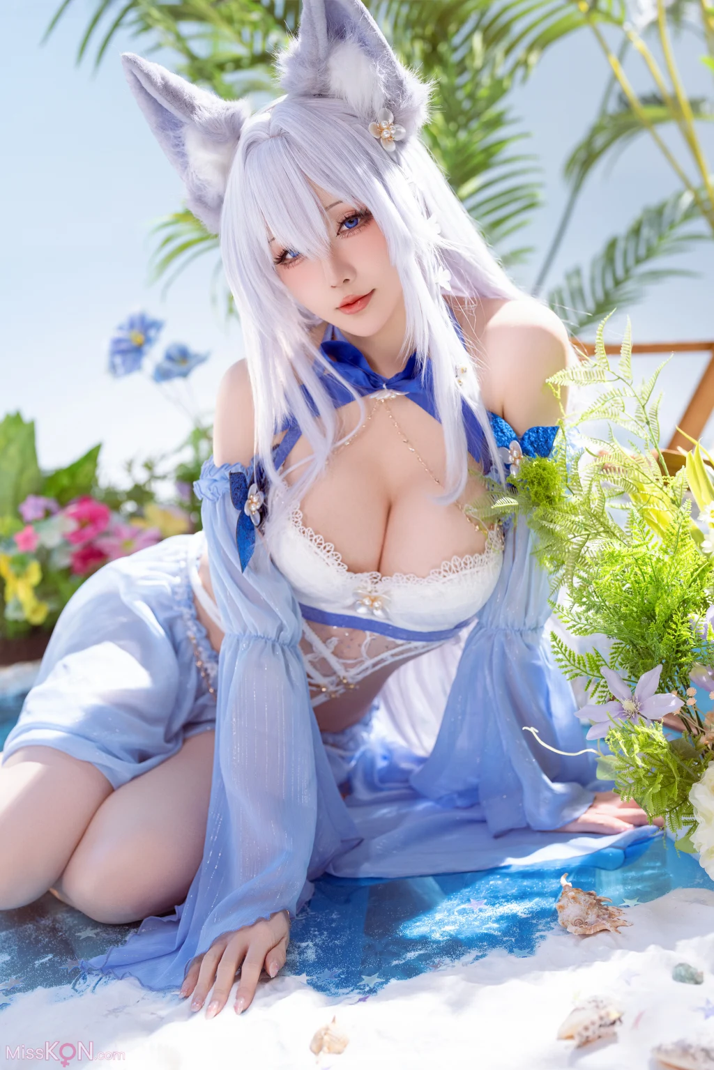 Coser@星之迟迟Hoshilily: 碧蓝航线 信浓泳装 (52 photos)
