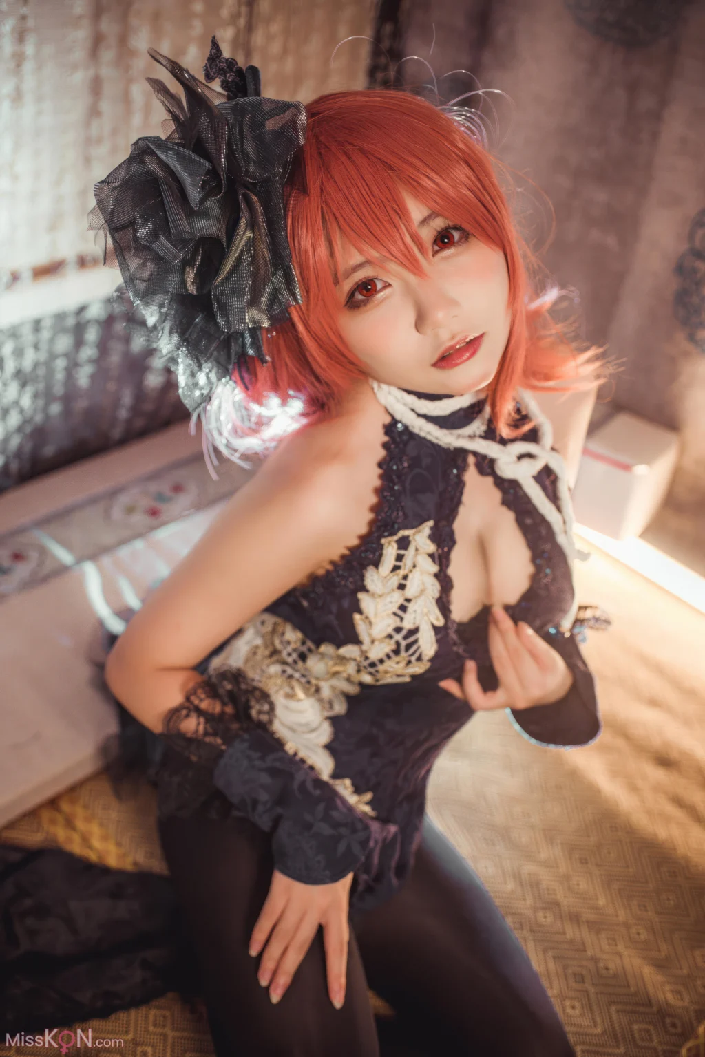 Coser@是一只熊仔吗: 碧蓝航线 黑太子旗袍 (19 photos)