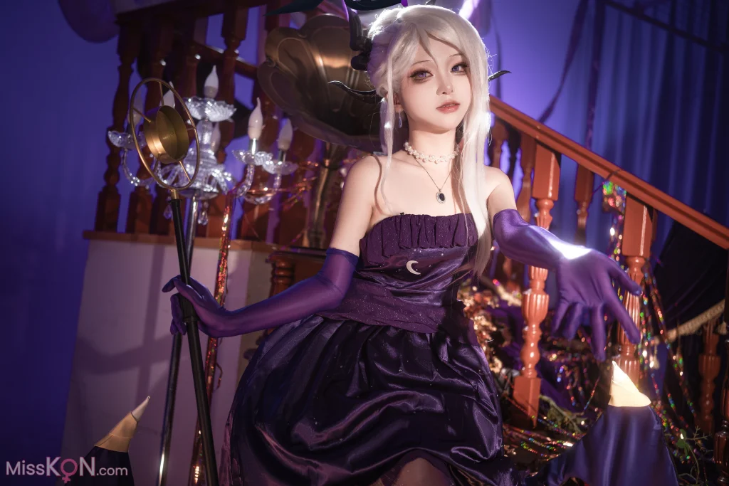 Coser@矢量鱼: 蔚蓝档案 空崎日奈连衣裙 (34 photos)