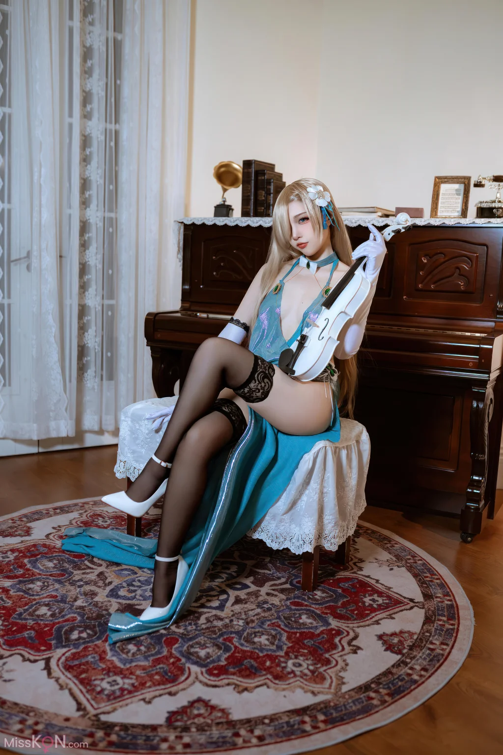 Coser@二佐Nisa: 蔚蓝档案 明日奈礼服 (28 photos)