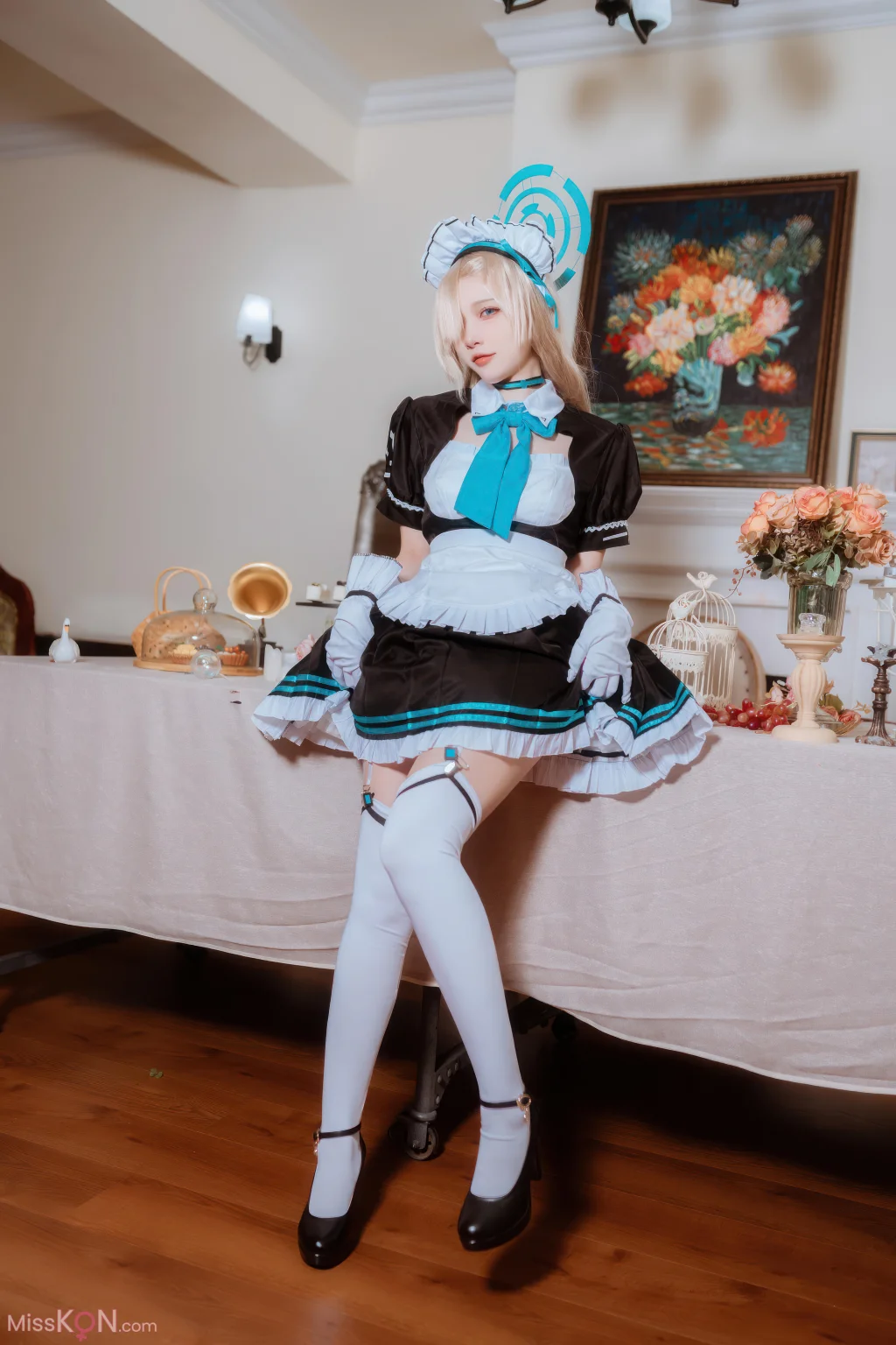 Coser@二佐Nisa: 蔚蓝档案 明日奈女仆 (30 photos)
