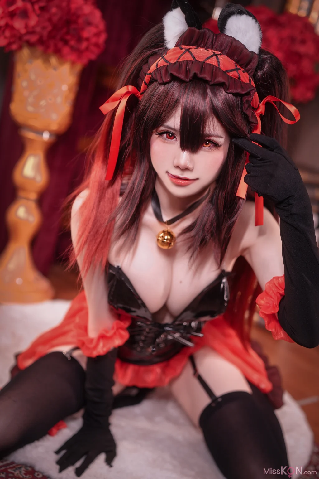 Coser@Sally多啦雪 (Sally Dorasnow): Kurumi Cat Bunny Girl (22 photos)