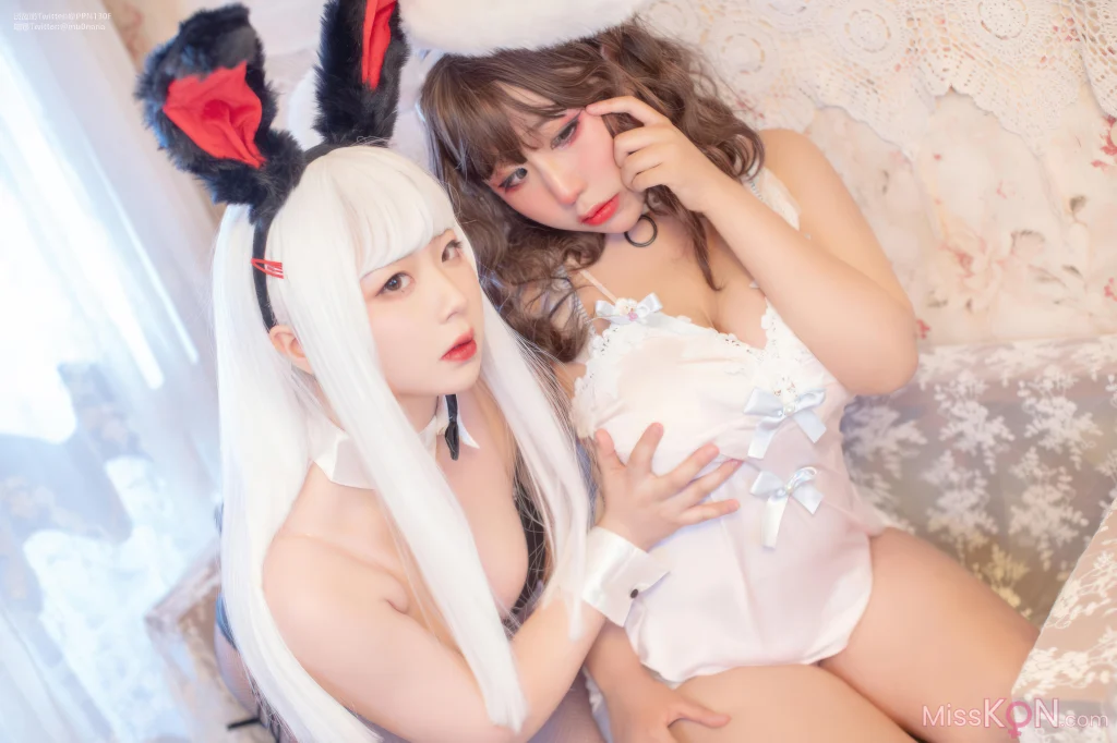 Coser@皮皮奶可可爱了啦 & 穆零Mu0: 双人兔兔 (51 photos)