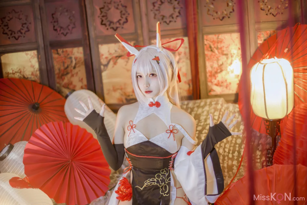 Coser@二佐Nisa: 碧蓝航线 绫波新春旗袍 (27 photos)