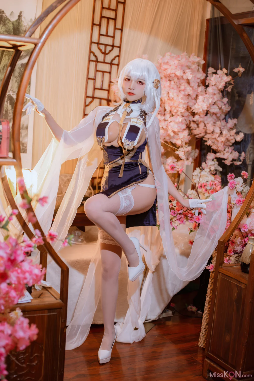 Coser@二佐Nisa: 碧蓝航线-天狼星旗袍 (25 photos)
