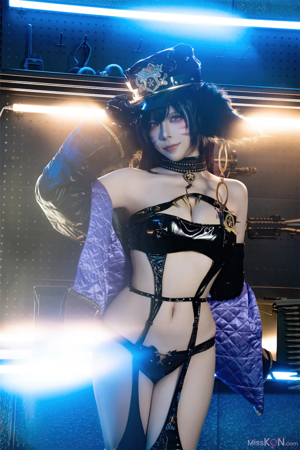 Coser@二佐Nisa: 碧蓝航线 武藏 女警 (25 photos)