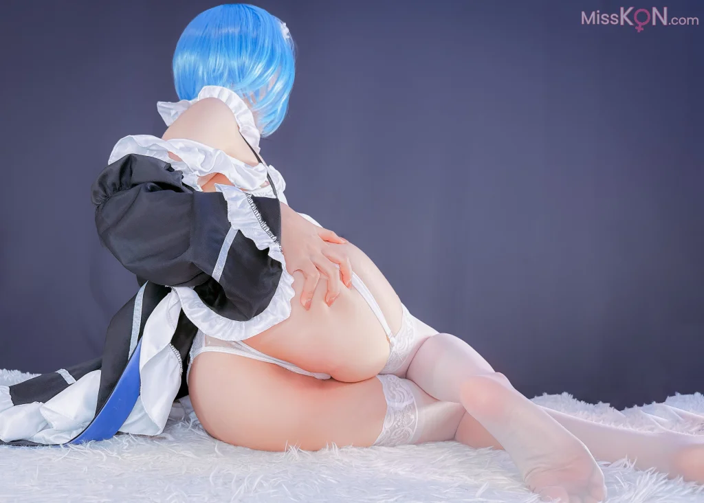Coser@Ayame base: 白丝蕾姆 (33 photos + 4 videos)