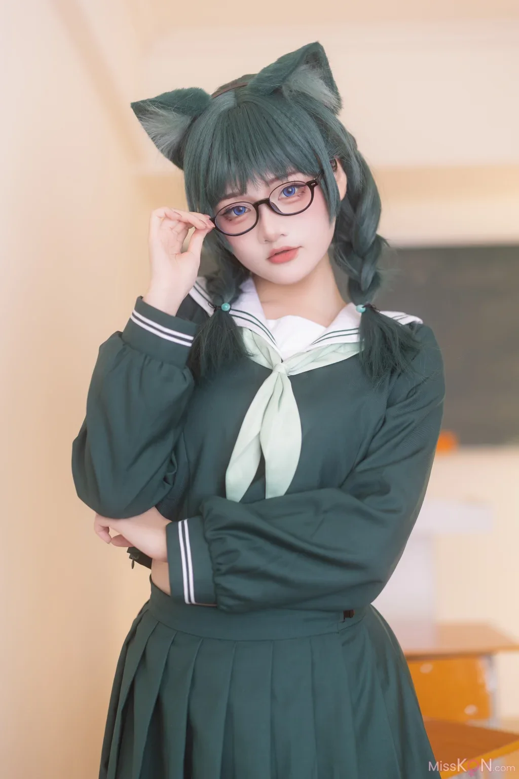 Coser@Xiaoyukiko小鱼: Neko Maomao 药师少女 猫猫 JK (63 photos)