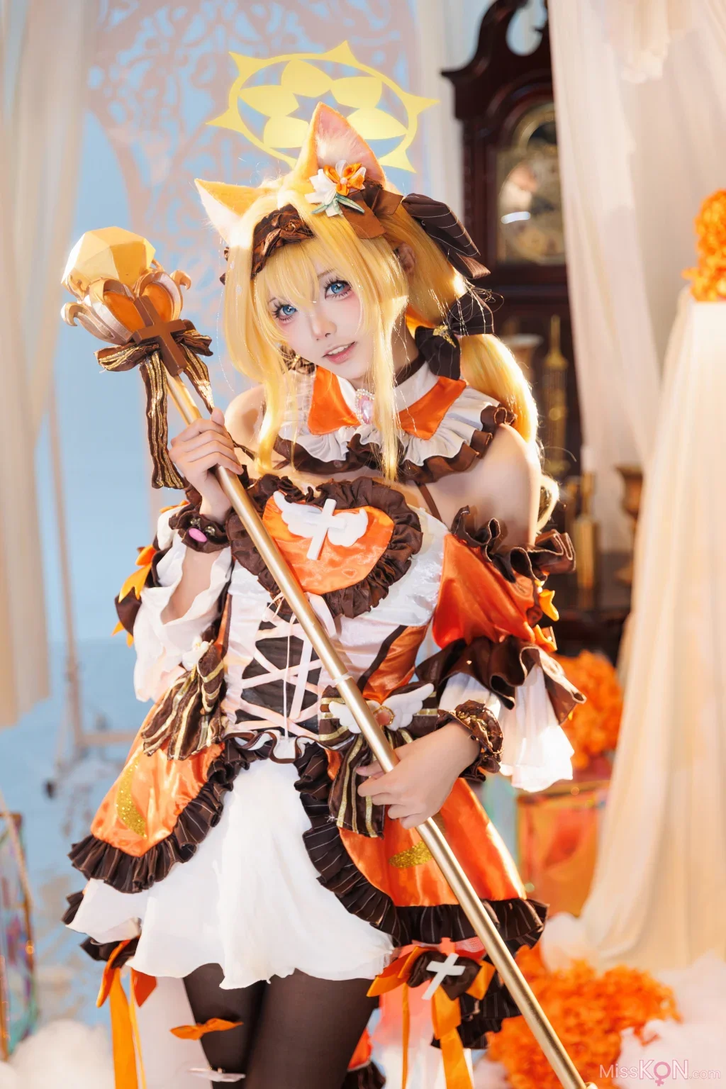 Coser@艾西aiwest: 蔚蓝档案伊落玛丽 魔法少女 (38 photos)