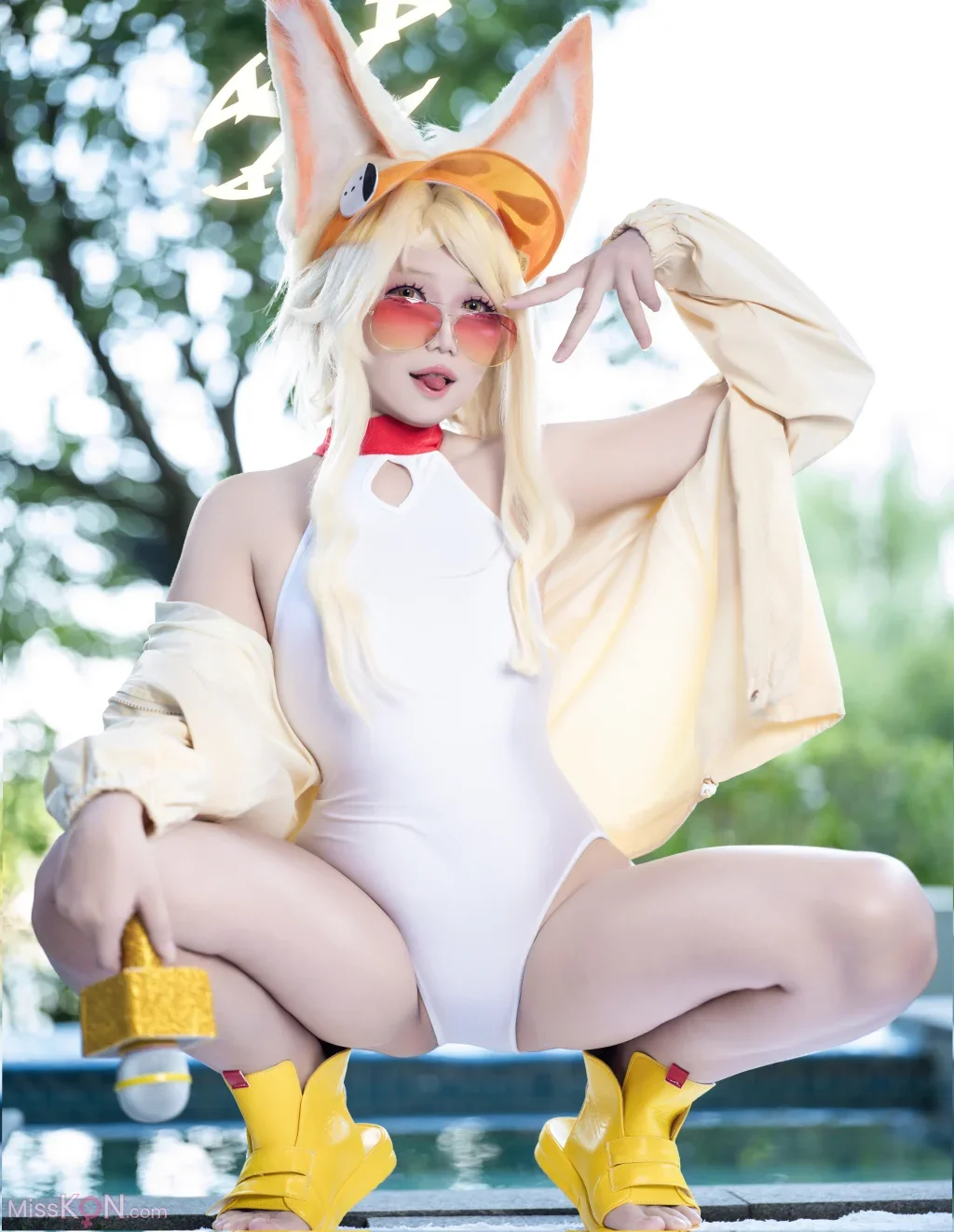 Coser@坠星大聪明: Yurizono Seia Swimsuit version March 2026 (69 photos)