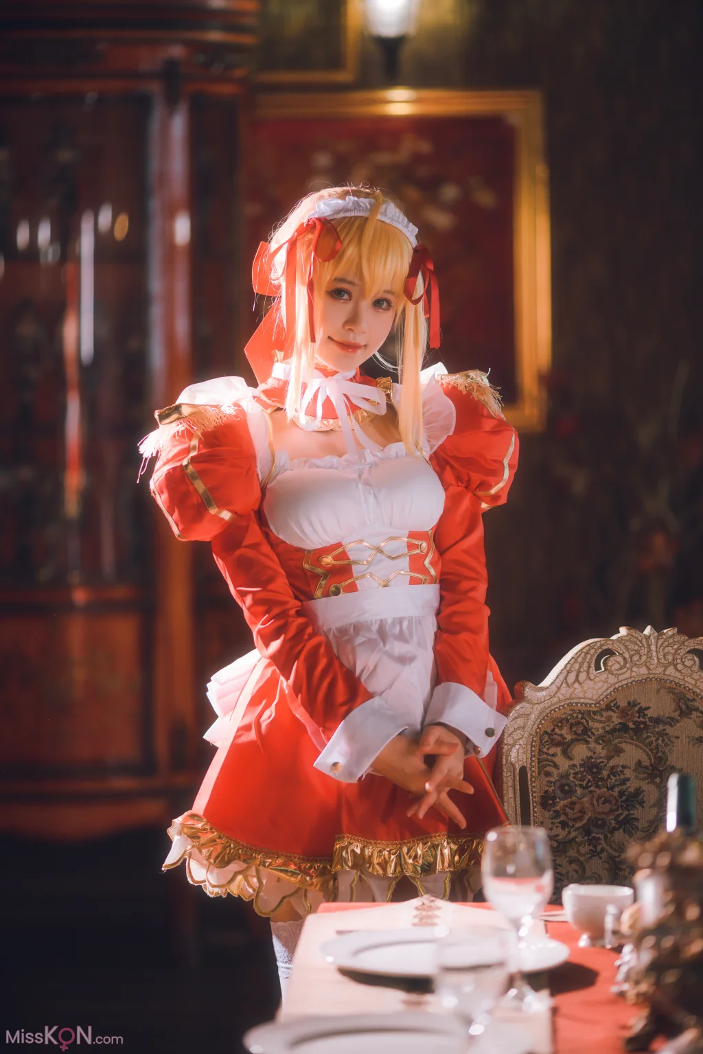 Coser@千反田鹿子: 尼禄女仆 (34 photos)