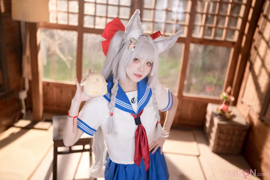 Coser@九柒喵: 朝凪 JK (37 photos)