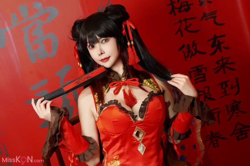 Coser@亚马逊鲶鱼: 时崎狂三 旗袍 (25 photos)