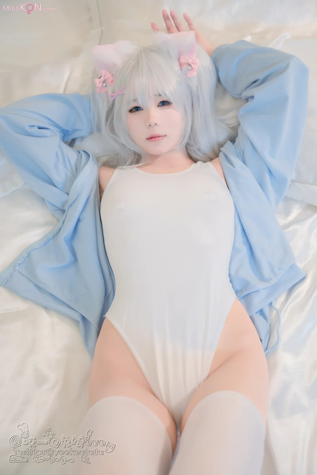 Coser@黏黏团子兔: 做你的猫 (56 photos + 1 video)