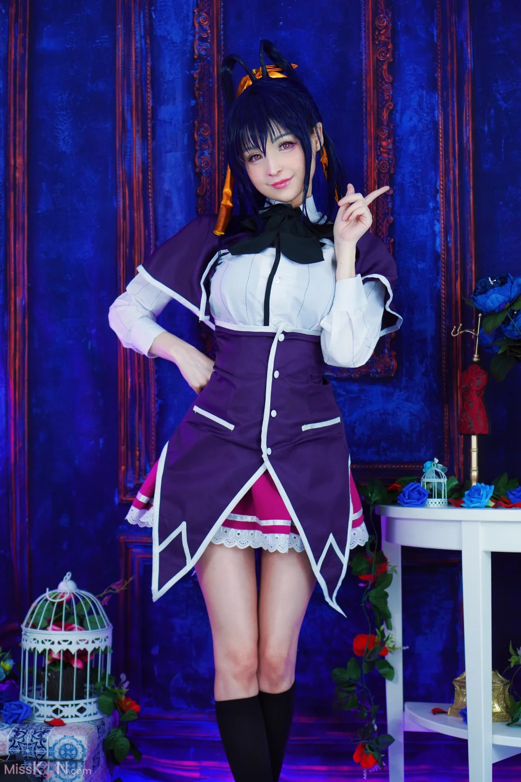 Coser@Hidori Rose: Akeno Himejima 恶魔高校姬岛朱乃 (39 photos)