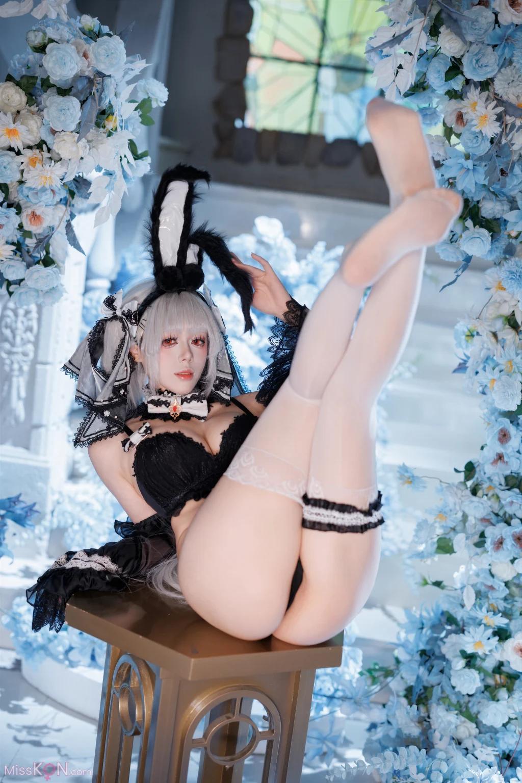 Coser@九言: 碧蓝航线 可畏兔女郎 (48 photos + 1 video)