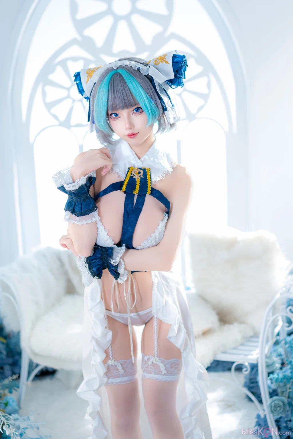 Coser@狐玖玖: 柴郡睡衣 (32 photos)