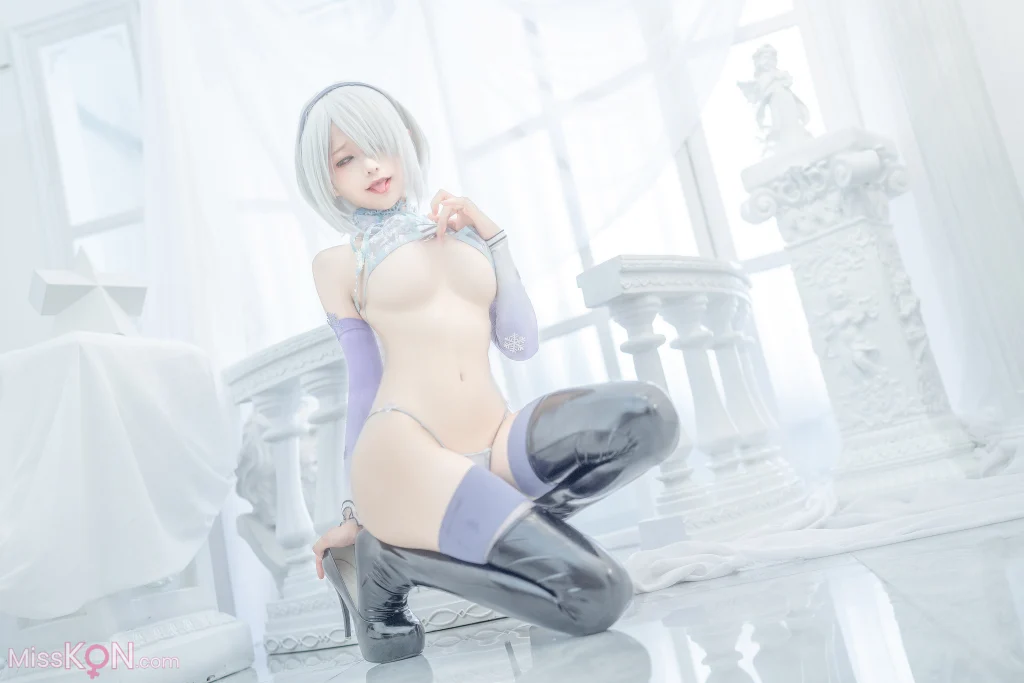 Coser@蠢沫沫: 冰雪2B (35 photos)