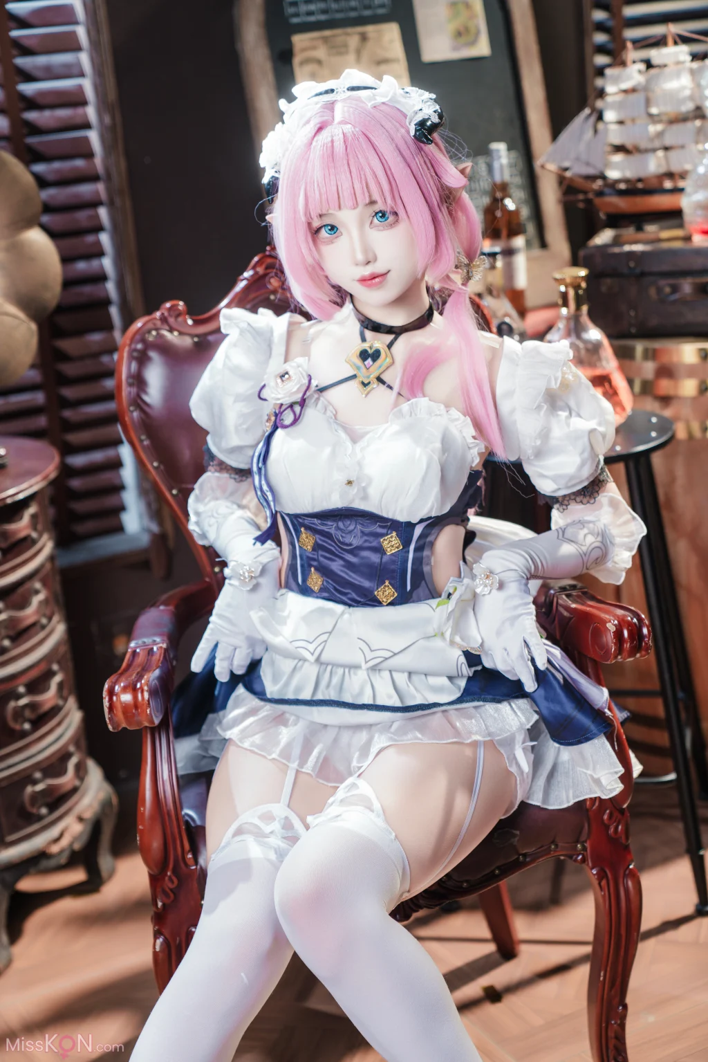 Coser@狐玖玖: 爱莉希雅女仆 (23 photos)
