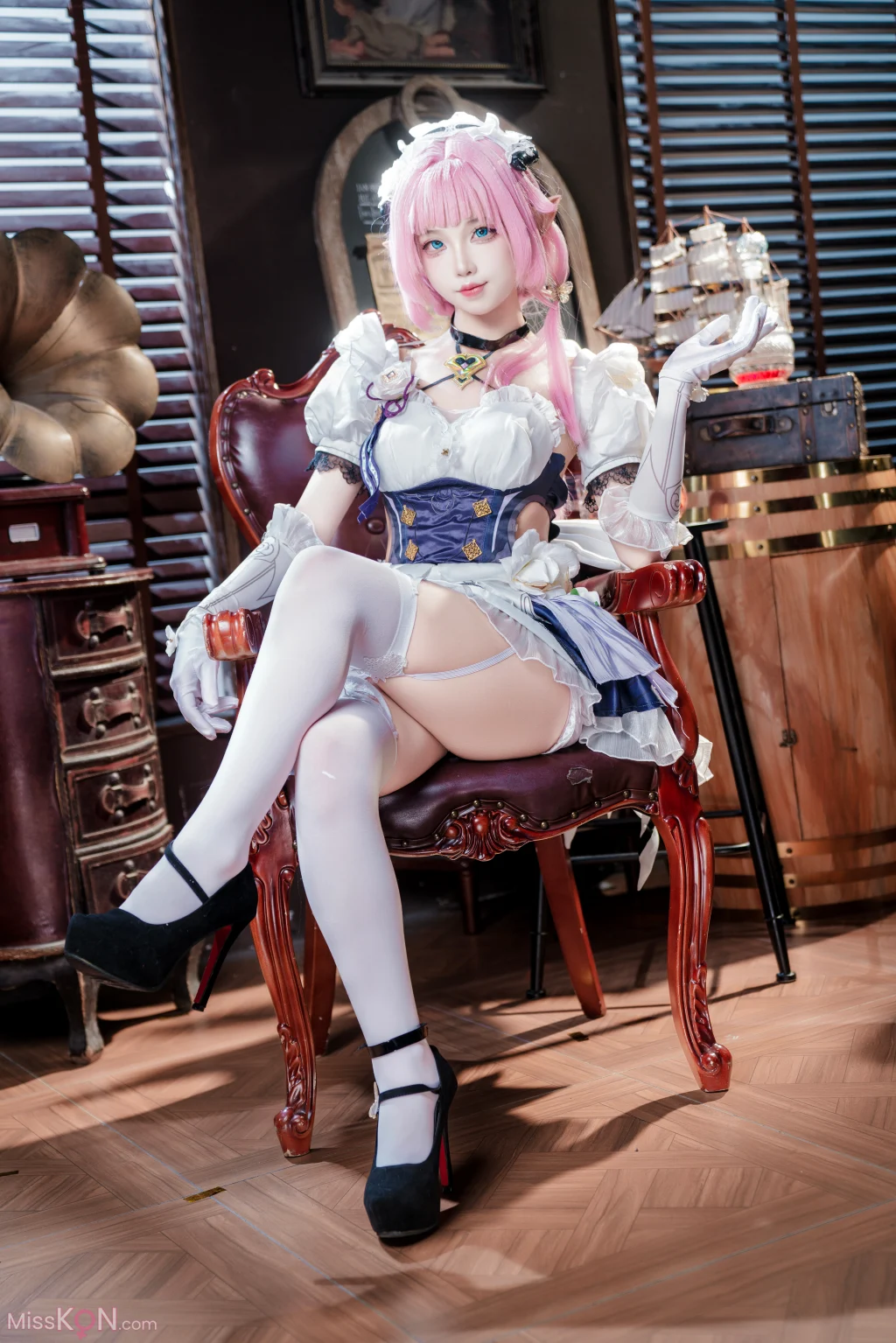 Coser@狐玖玖: 爱莉希雅女仆 (23 photos)
