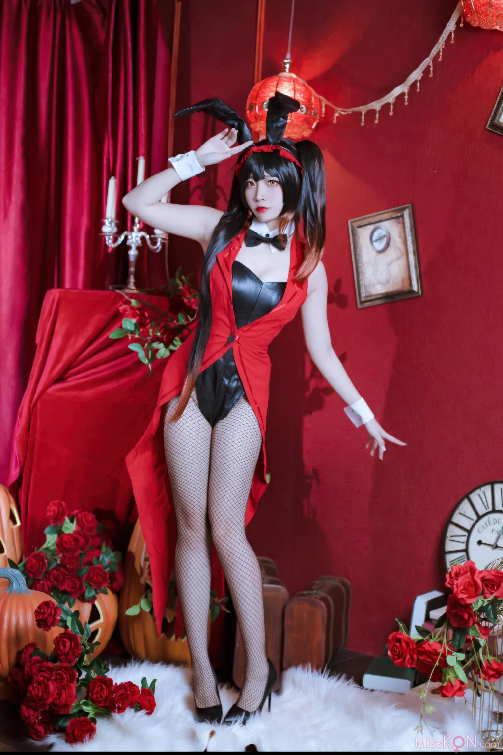Coser@二佐Nisa: 约会大作战 狂三 兔女郎 (30 photos)