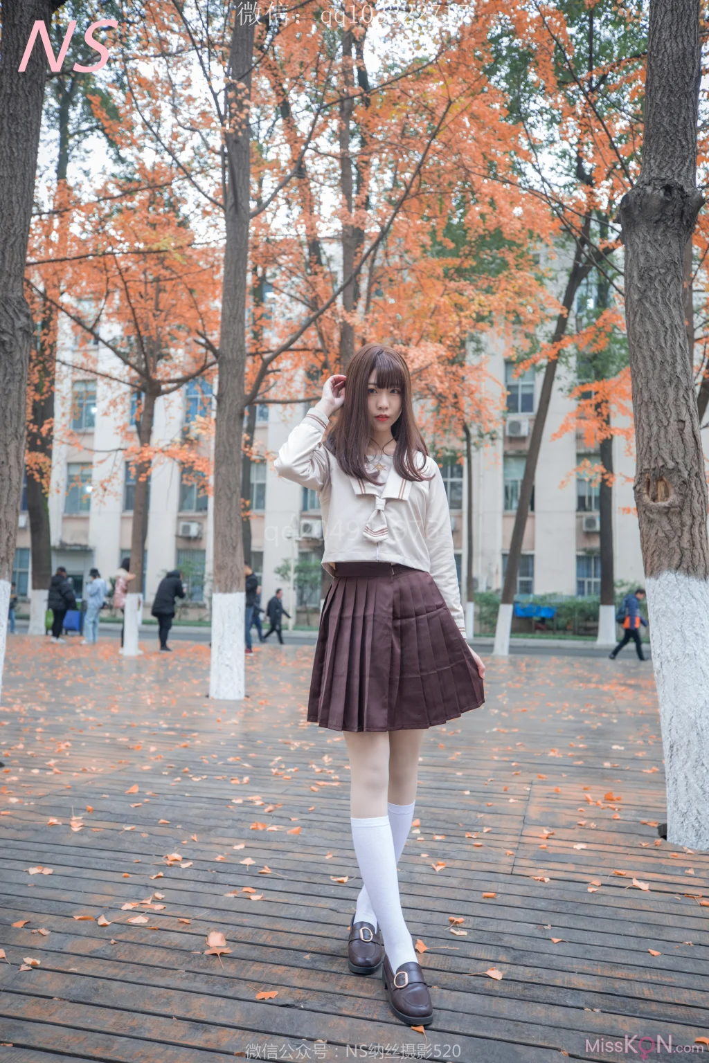 [NS纳丝摄影] No.153: 枫之少女 白丝肉丝萌萌哒的枫 (93 photos + 1 video)