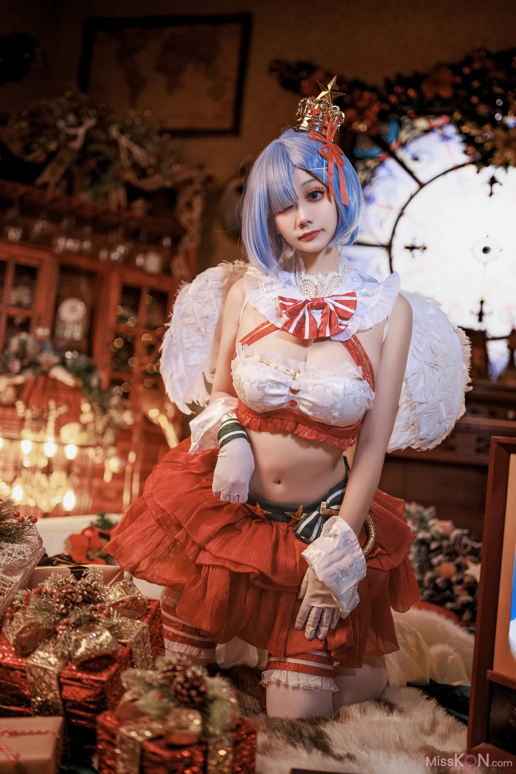 Coser@阿雪雪: 圣诞小天使 蕾姆 (40 photos)
