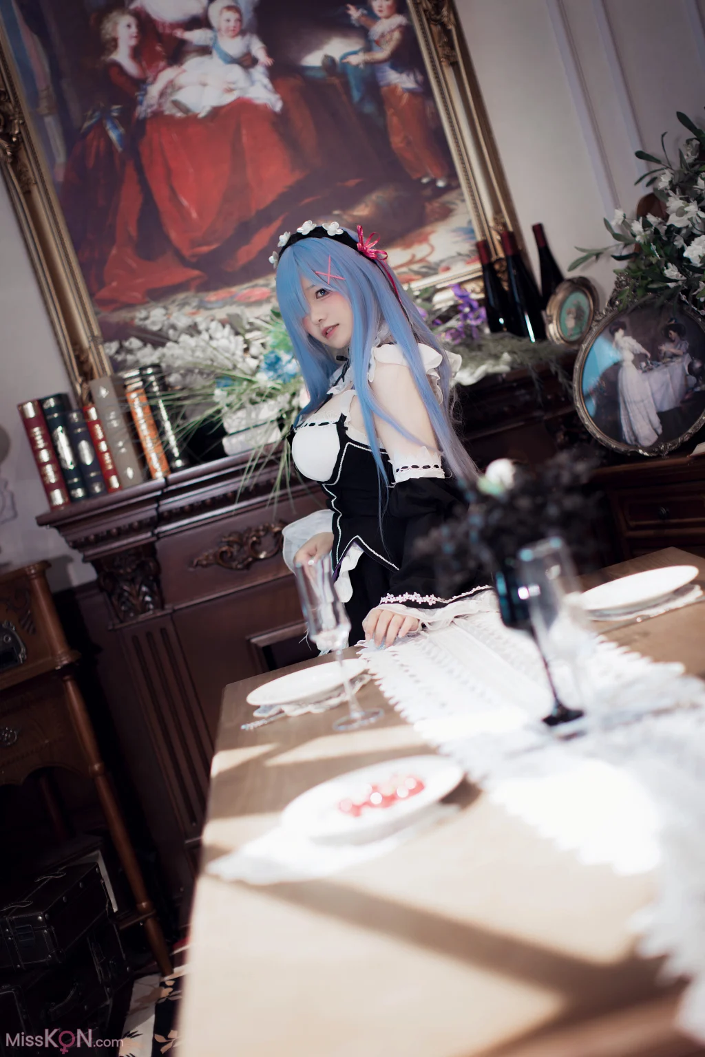 Coser@阿半今天很开心: 蕾姆女仆 (47 photos + 2 videos)