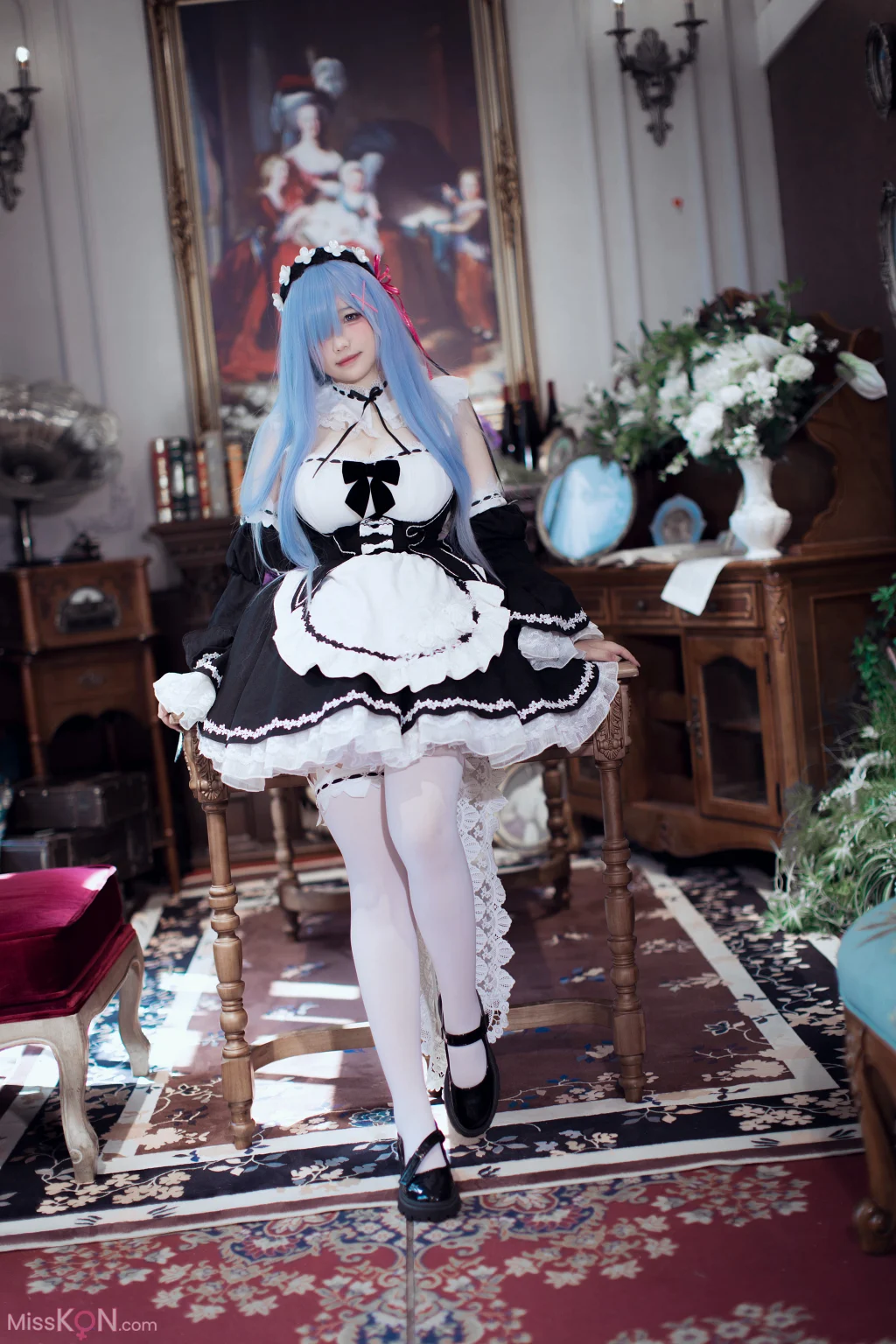 Coser@阿半今天很开心: 蕾姆女仆 (47 photos + 2 videos)