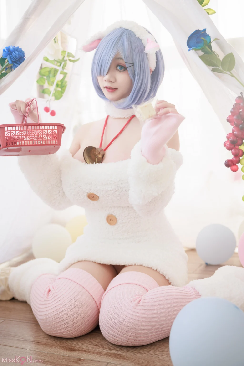 Coser@阿雪雪: 蕾姆小羊 (24 photos + 3 videos)