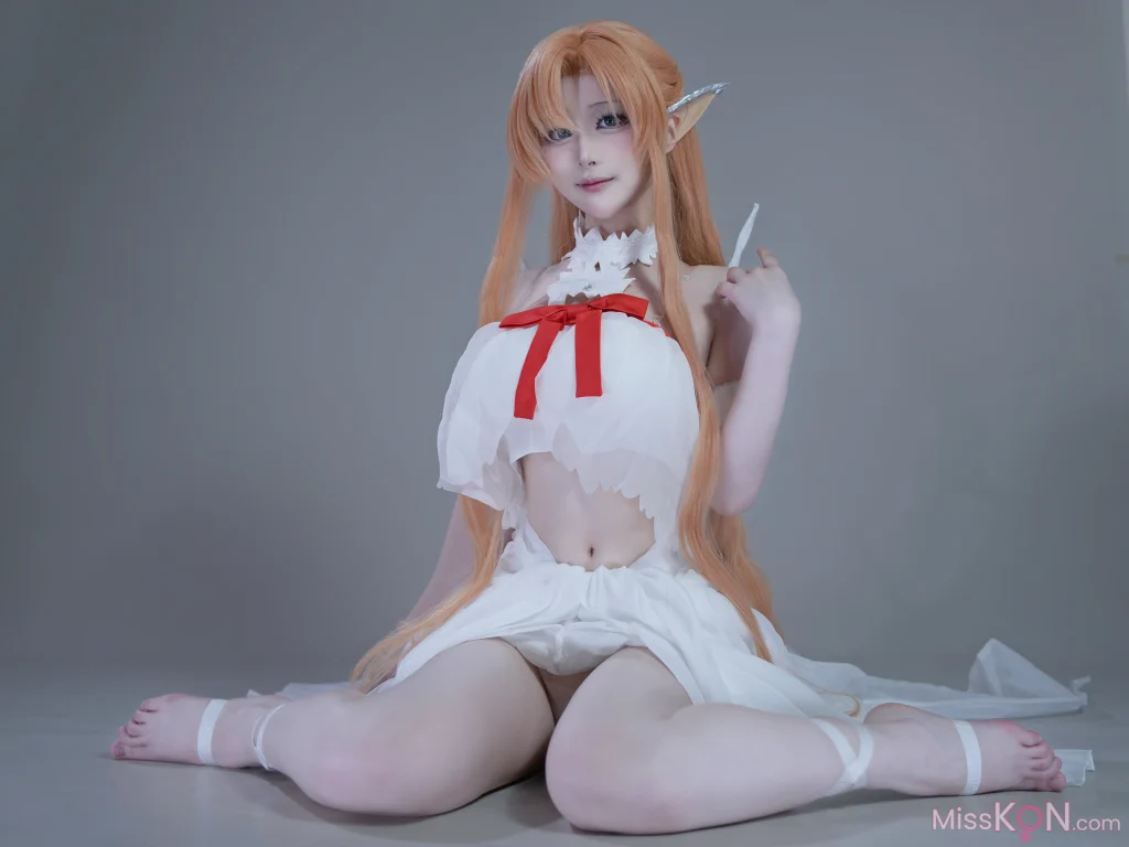 Coser@幼愛Youmeko: 刀剑神域-亚丝娜·精灵囚服 (54 photos + 4 videos)