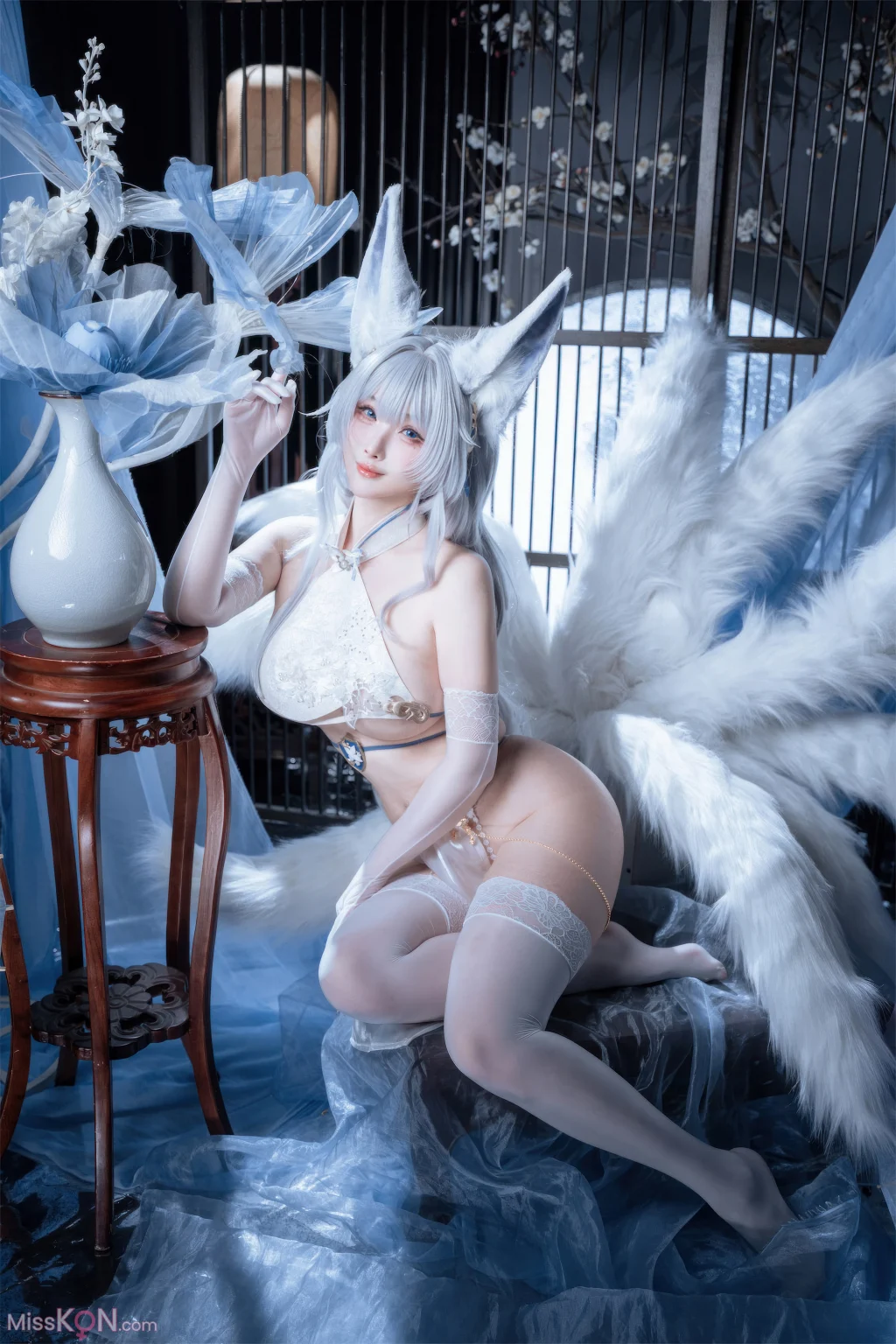 Coser@rioko凉凉子: 碧蓝航线 信浓 旗袍 相融一梦 (25 photos)