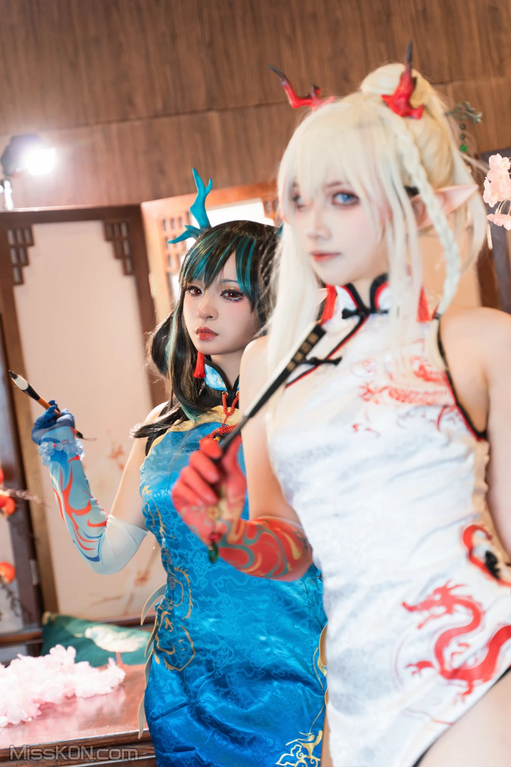 Coser@小和甜酒 & 橙风千雅: 明日方舟年夕旗袍双人御守 (199 photos) 8 Coser@小和甜酒 & 橙风千雅: 明日方舟年夕旗袍双人御守 (199 photos) 8