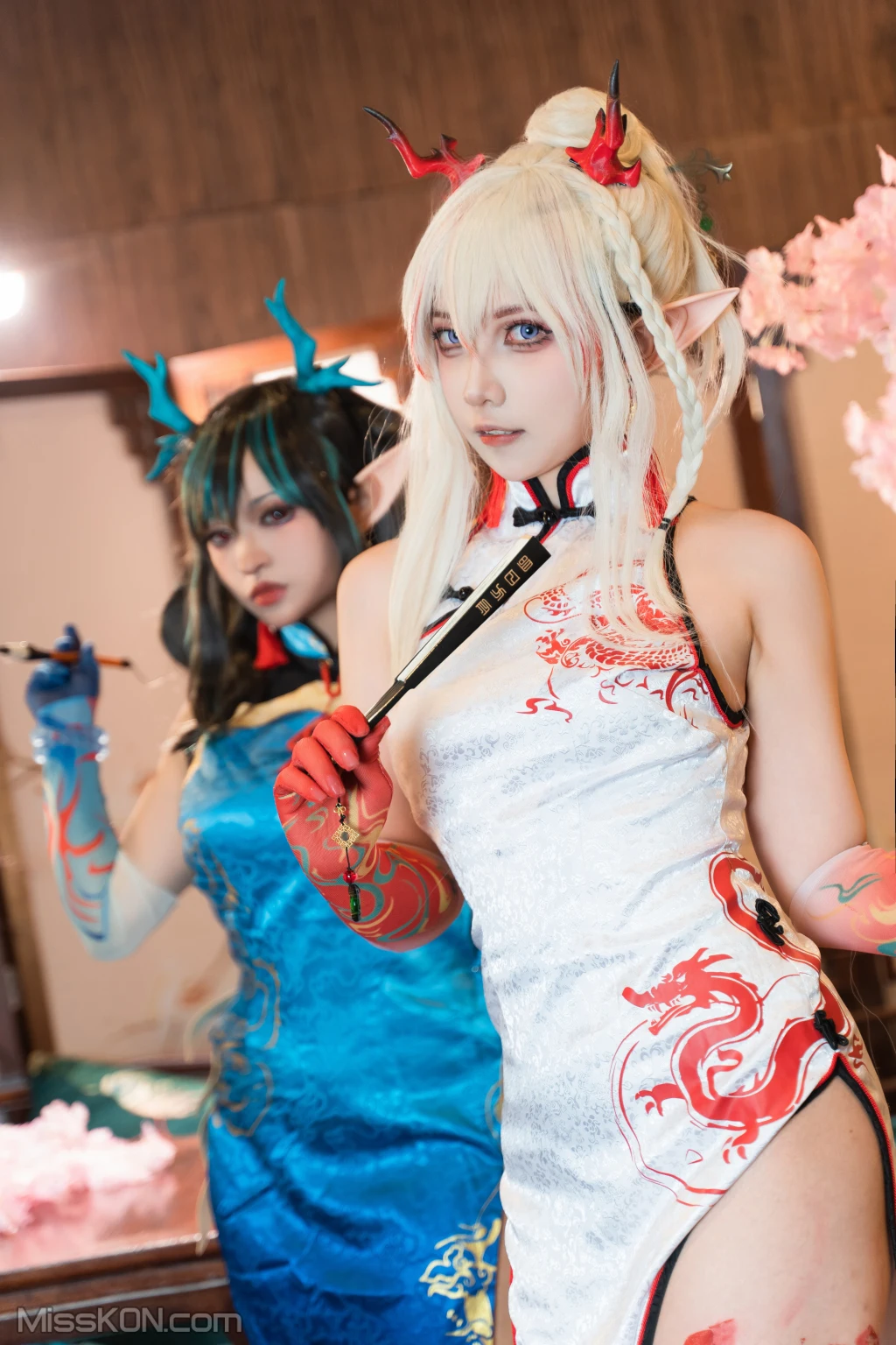 Coser@小和甜酒 & 橙风千雅: 明日方舟年夕旗袍双人御守 (199 photos) 9 Coser@小和甜酒 & 橙风千雅: 明日方舟年夕旗袍双人御守 (199 photos) 9