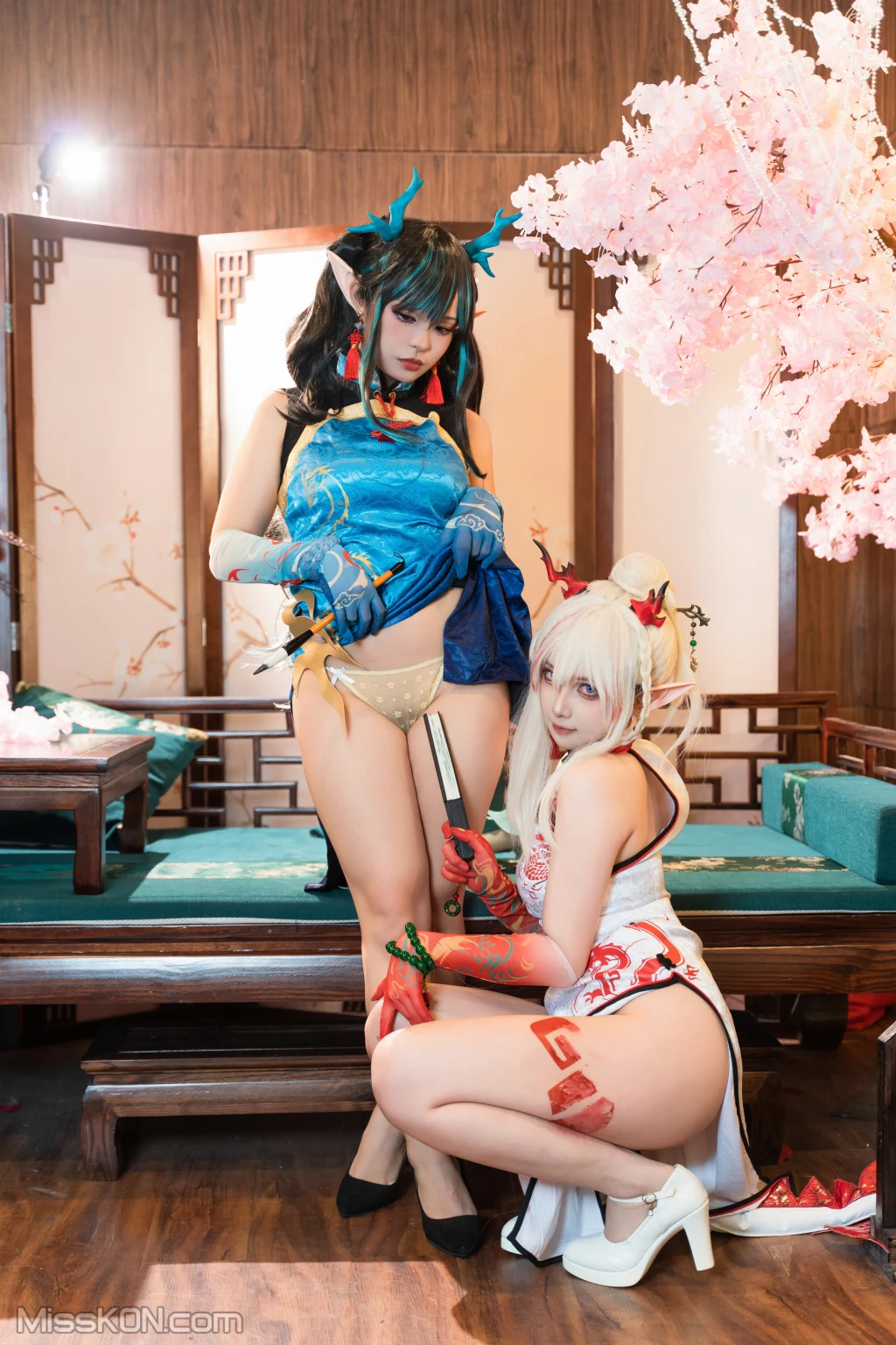 Coser@小和甜酒 & 橙风千雅: 明日方舟年夕旗袍双人御守 (199 photos) 14 Coser@小和甜酒 & 橙风千雅: 明日方舟年夕旗袍双人御守 (199 photos) 14