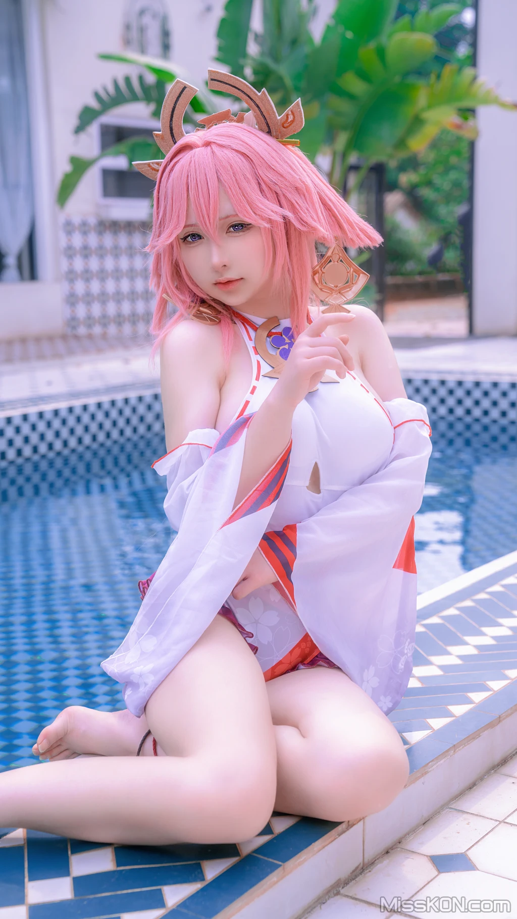 Coser@樱梨梨: 八重神子泳装 (29 photos) 7 Coser@樱梨梨: 八重神子泳装 (29 photos) 7