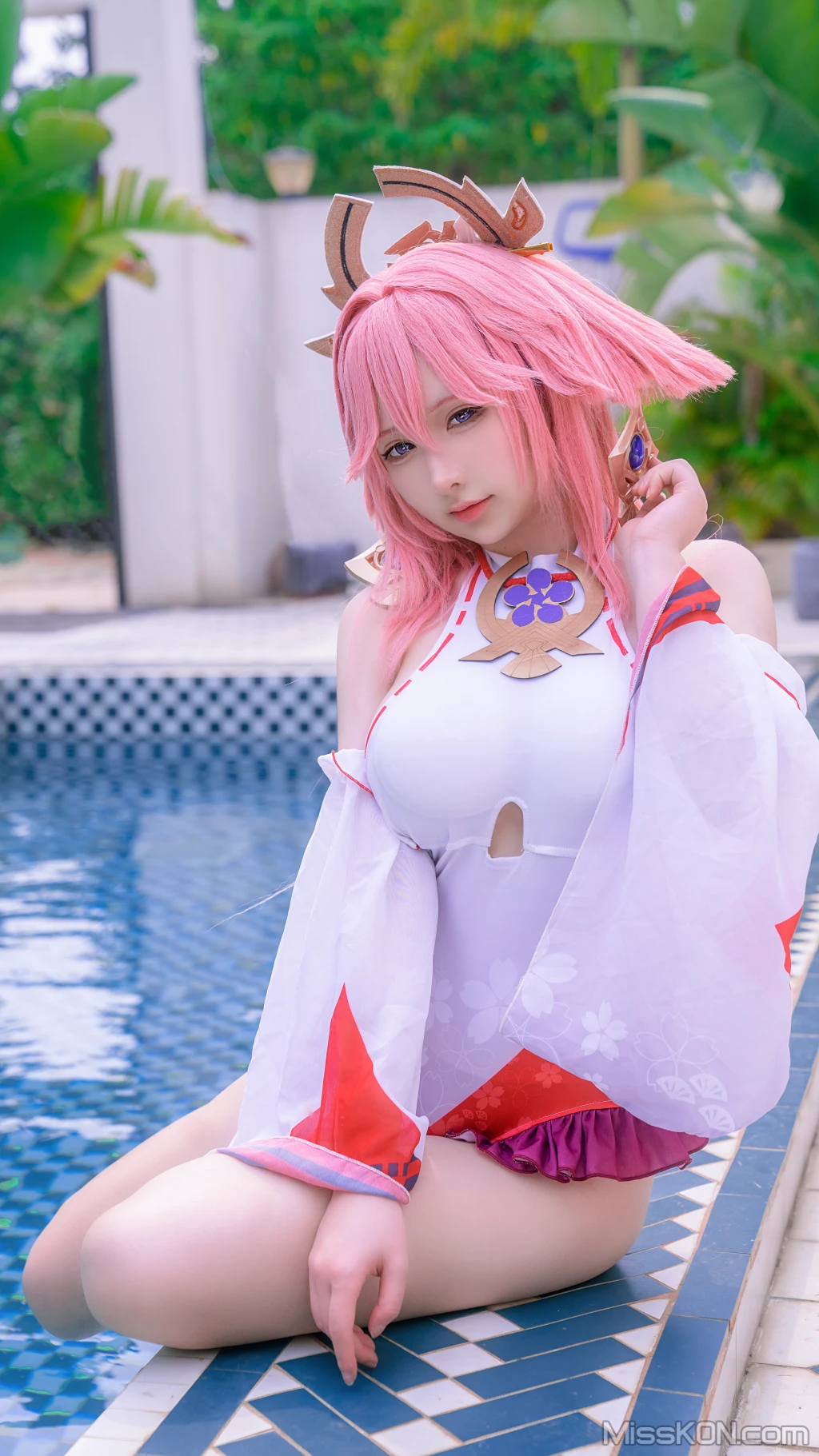 Coser@樱梨梨: 八重神子泳装 (29 photos) 8 Coser@樱梨梨: 八重神子泳装 (29 photos) 8