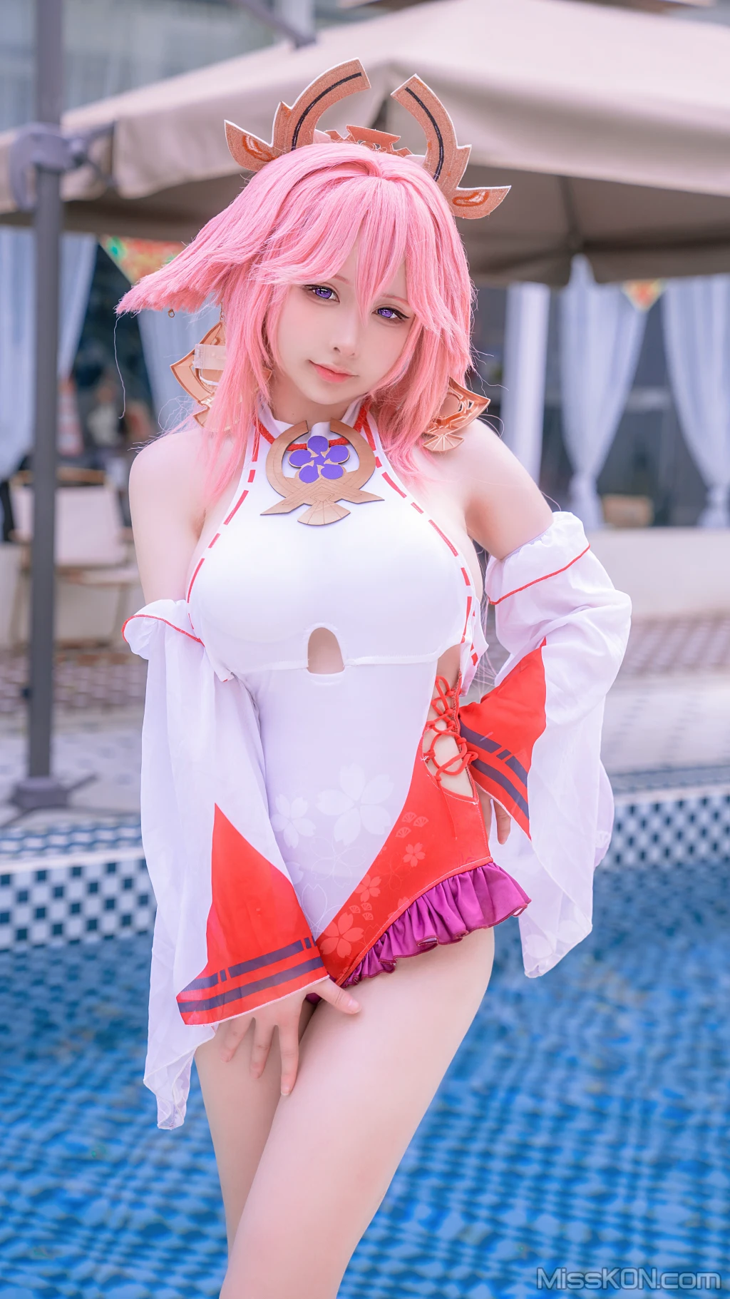Coser@樱梨梨: 八重神子泳装 (29 photos) 1 Coser@樱梨梨: 八重神子泳装 (29 photos) 1