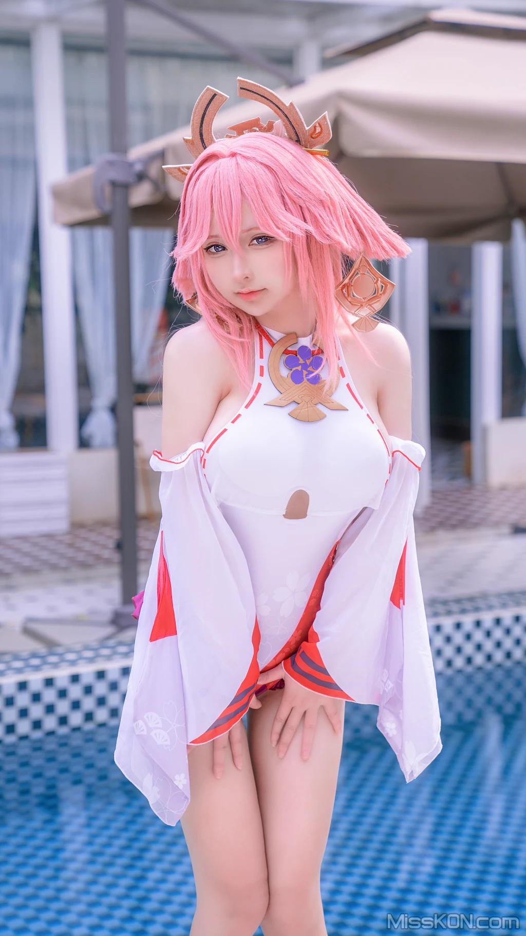 Coser@樱梨梨: 八重神子泳装 (29 photos) 4 Coser@樱梨梨: 八重神子泳装 (29 photos) 4