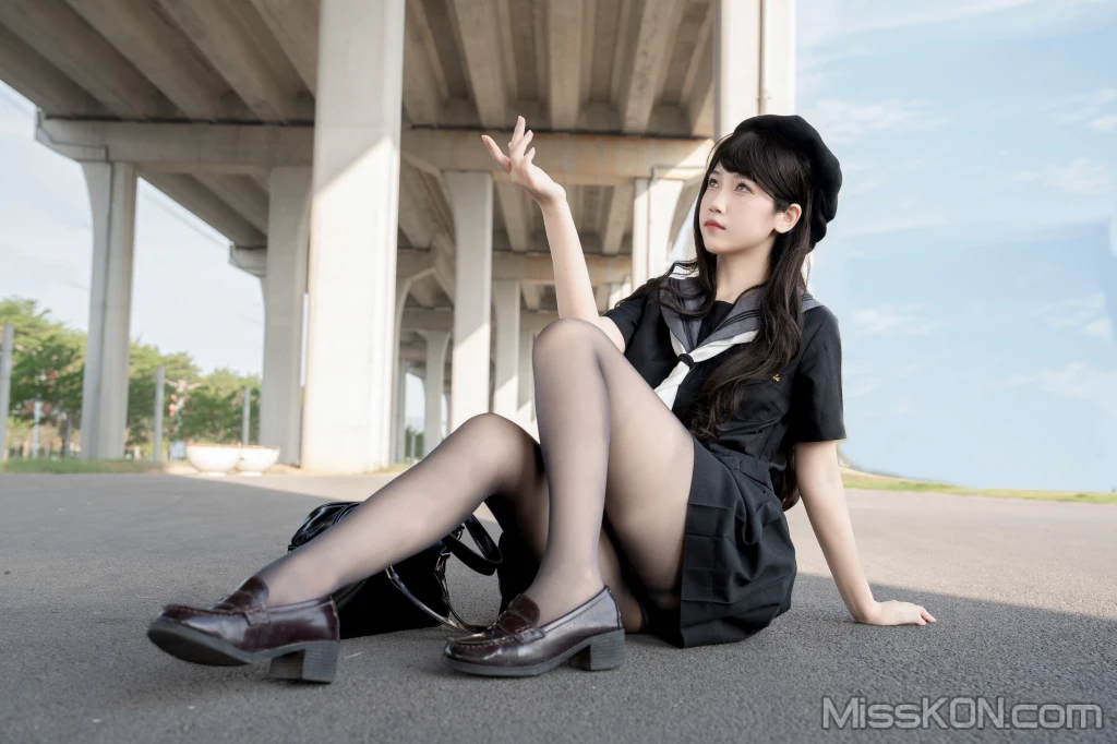 Coser@不呆猫: 放课后野外JK (72 photos) 
