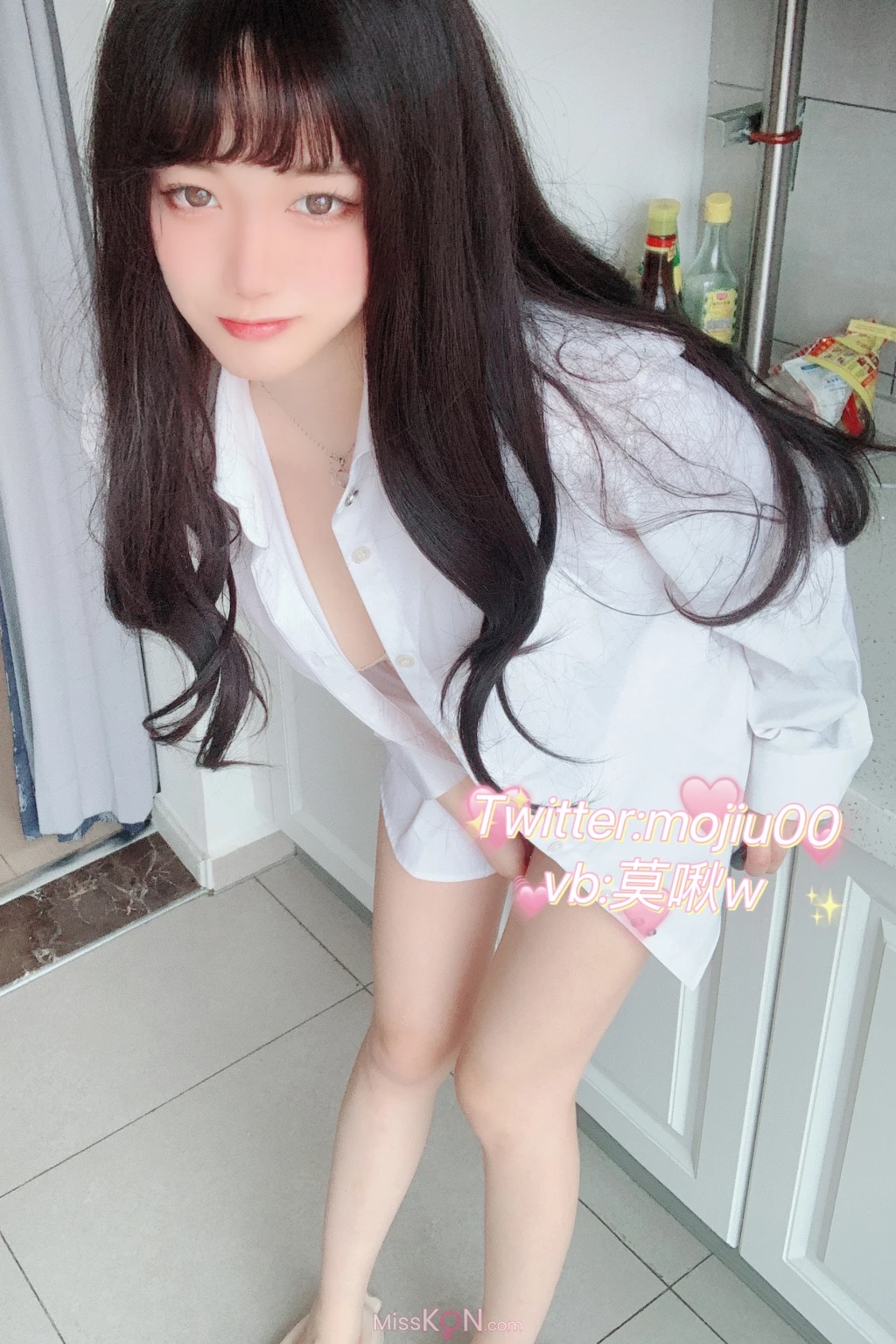 Coser@莫啾w: 露脸定制白衬衫 (46 photos) 7 Coser@莫啾w: 露脸定制白衬衫 (46 photos) 7