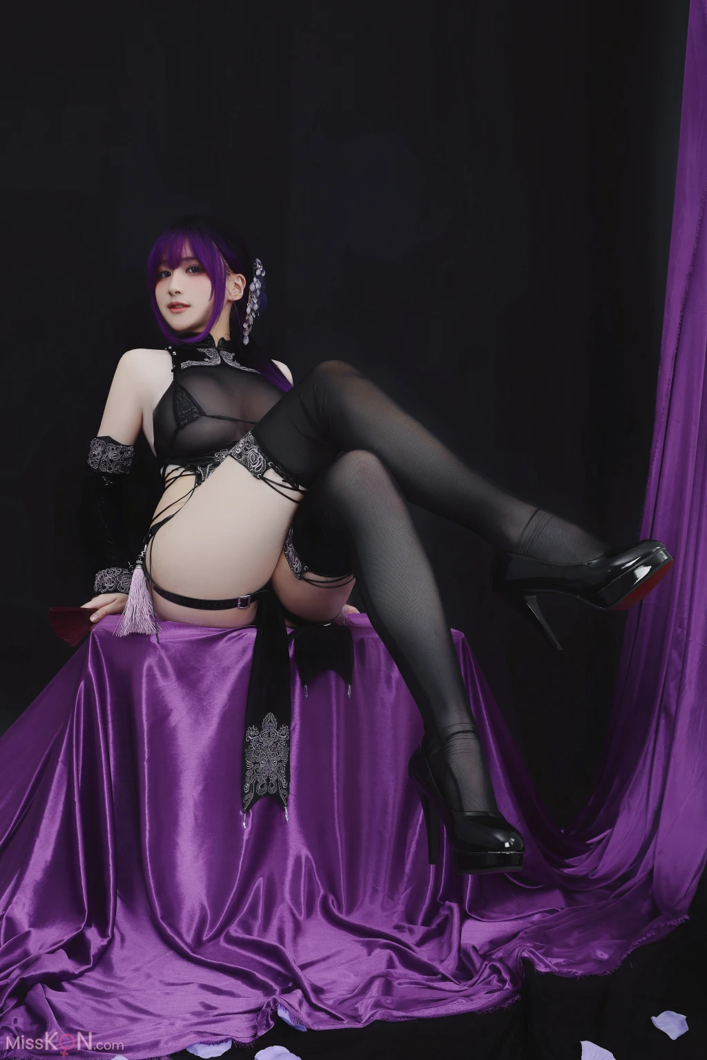 Coser@幼愛youmeko: 紫流苏旗袍 (35 photos) 14 Coser@幼愛youmeko: 紫流苏旗袍 (35 photos) 14