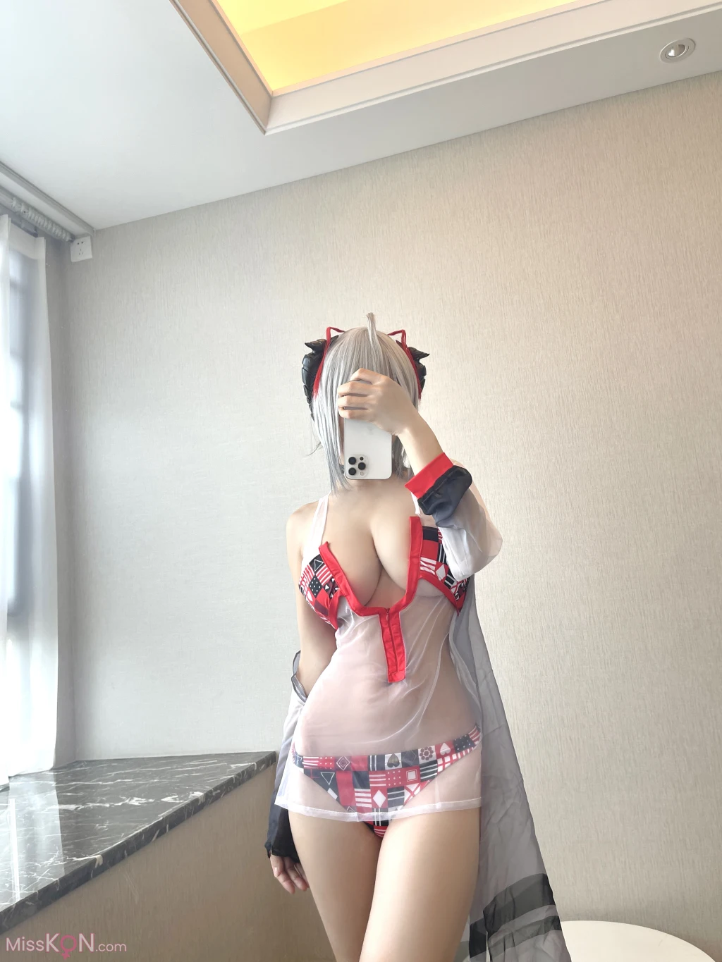 Coser@小仓千代w: W泳装 (21 photos) 
