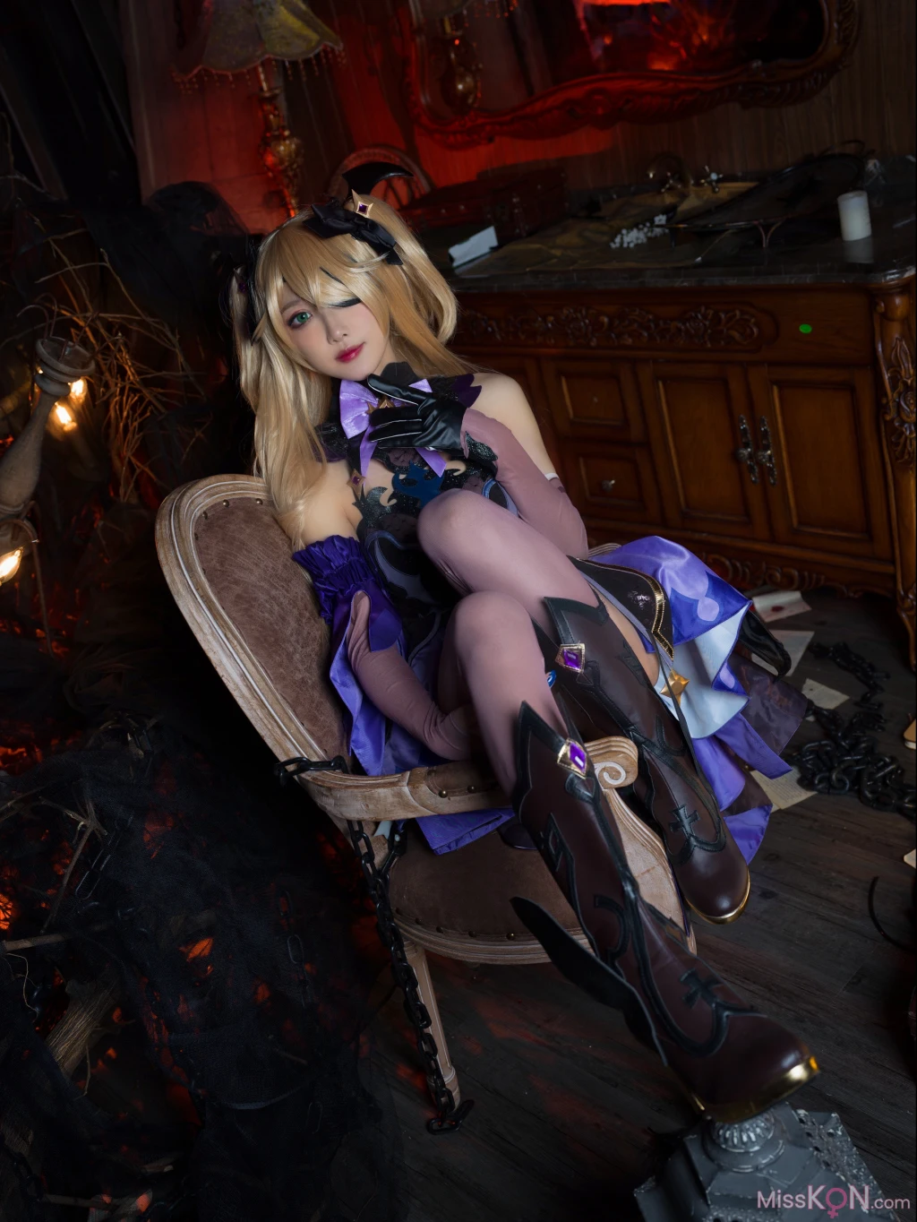 Coser@阿包也是兔娘: 原神 中二皇女菲谢尔 (47 photos) 1 Coser@阿包也是兔娘: 原神 中二皇女菲谢尔 (47 photos) 1
