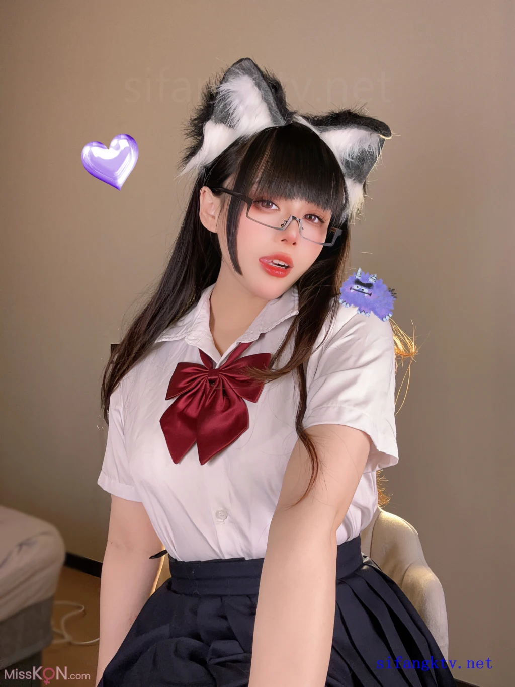 Coser@九言: 猫耳娘的裙底 (36 photos) 