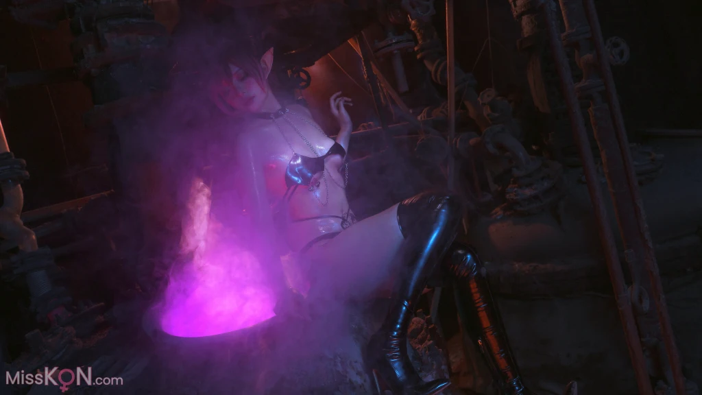 Coser@爆机少女喵小吉 (Nekokoyoshi): 魅魔 (17 photos) 