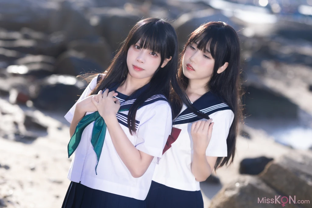 Coser@不呆猫 & 三無人型: 水手服百合黑丝 (51 photos ) 7 Coser@不呆猫 & 三無人型: 水手服百合黑丝 (51 photos ) 7
