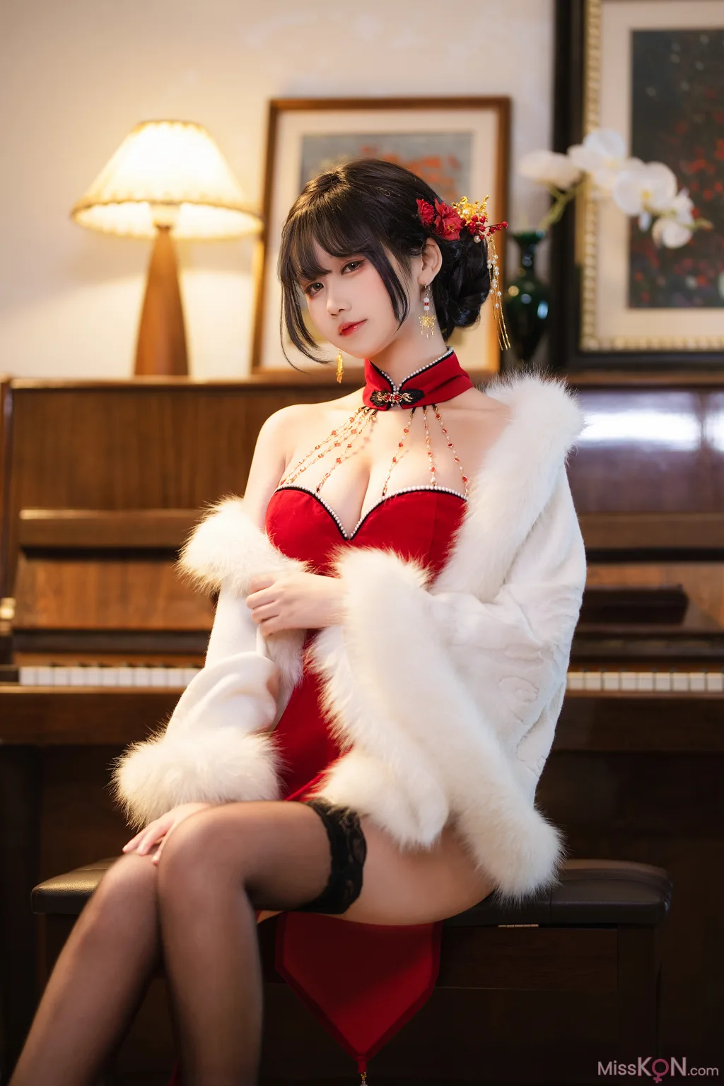 Coser@三度_69: 红丝绒旗袍 (75 photos ) 15 Coser@三度_69: 红丝绒旗袍 (75 photos ) 15
