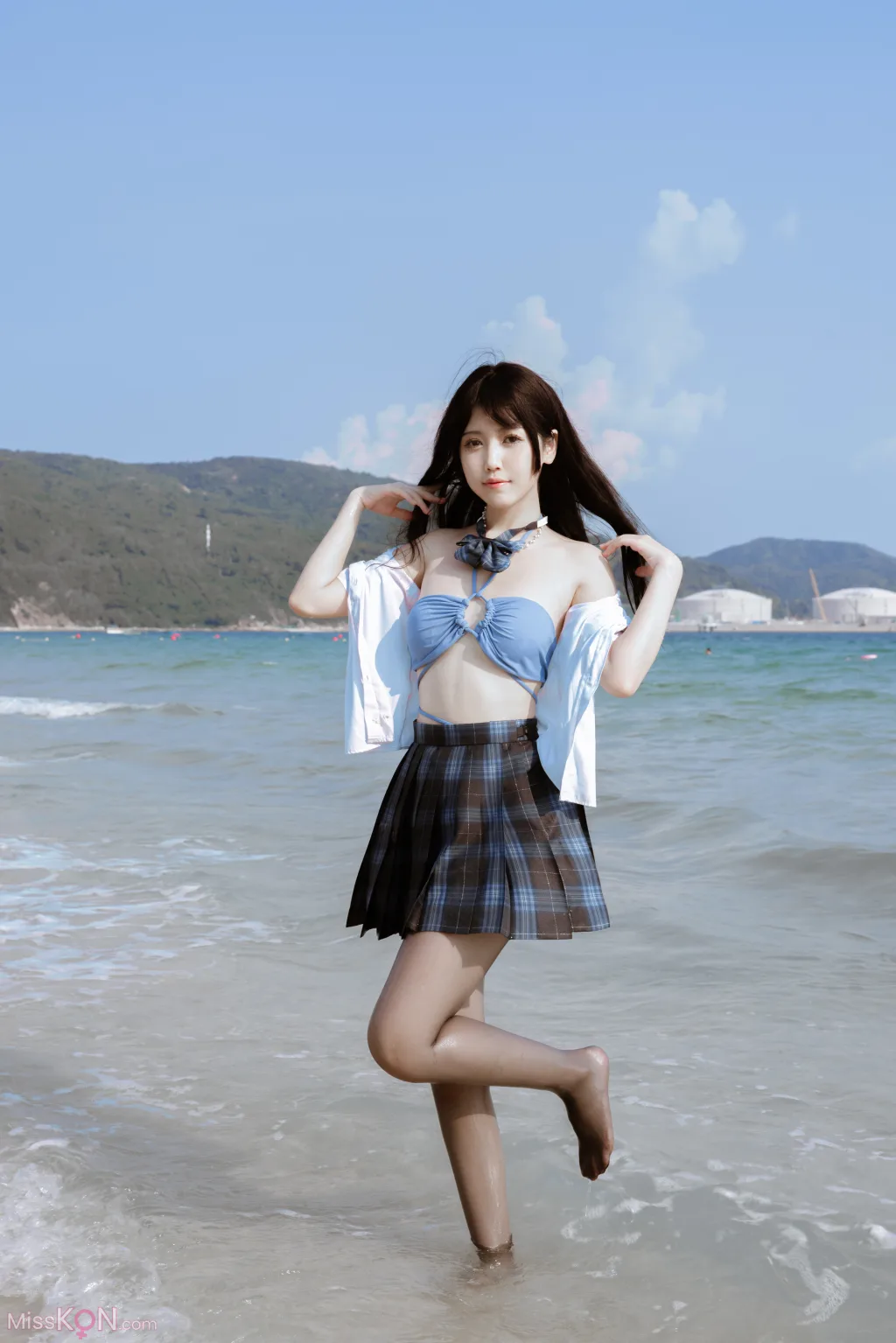 Coser@不呆猫: 泳衣JK学妹 (59 photos ) 5 Coser@不呆猫: 泳衣JK学妹 (59 photos ) 5